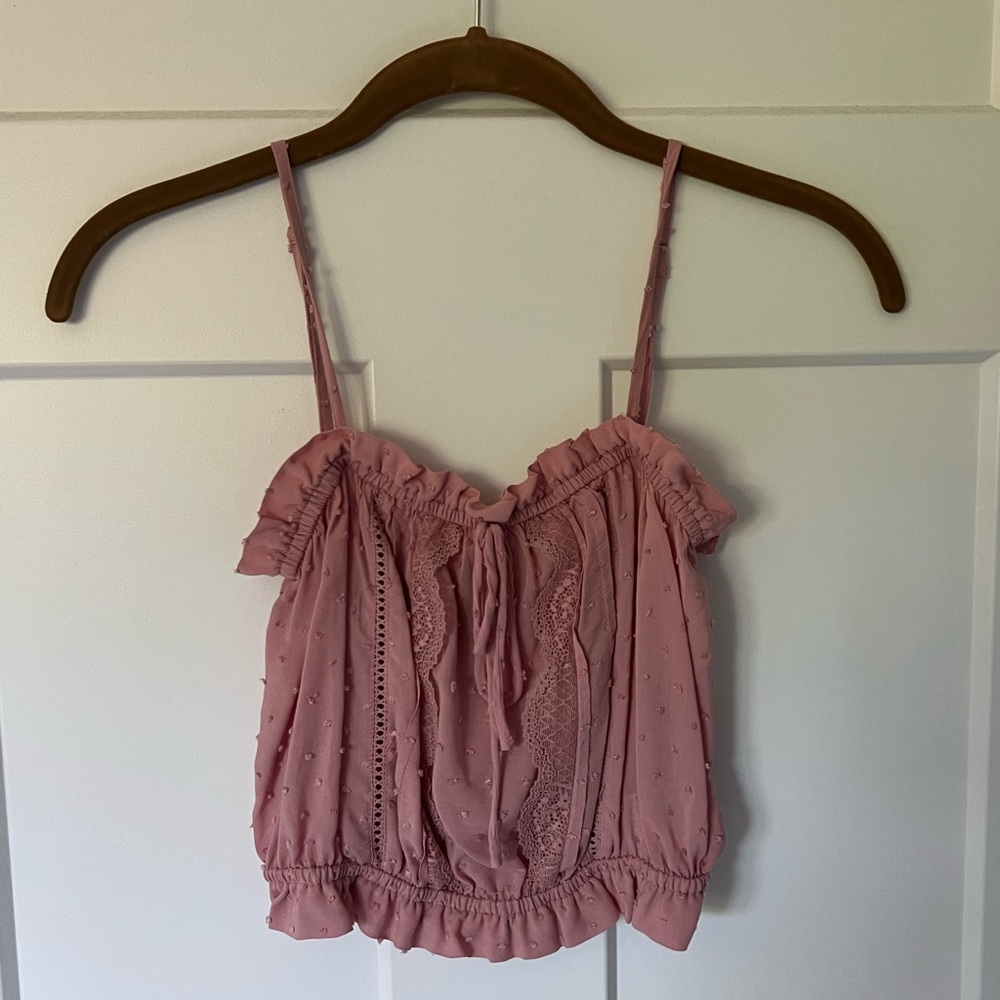 Pink breezy tank H&M